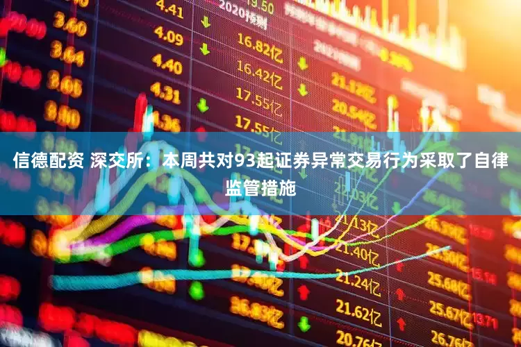 信德配资 深交所：本周共对93起证券异常交易行为采取了自律监管措施