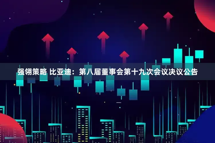 强翎策略 比亚迪：第八届董事会第十九次会议决议公告